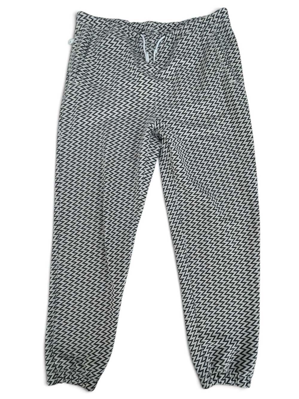 Adidas Men's Black & White Zigzag Jogger Pants